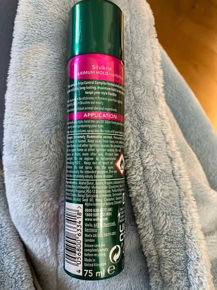 Photo of free Hairspray frizz control strength 5 (SW8 Wandsworth Road) #2