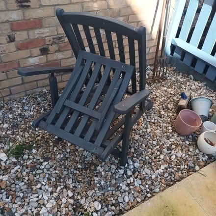 Photo of free Wooden garden lounger (Langney BN23) #1