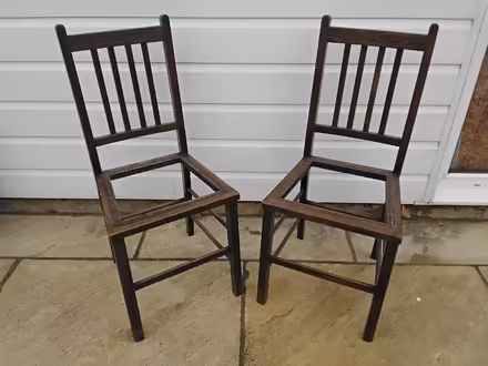Photo of free Two Chairs to re-cane (Welwyn AL6) #1