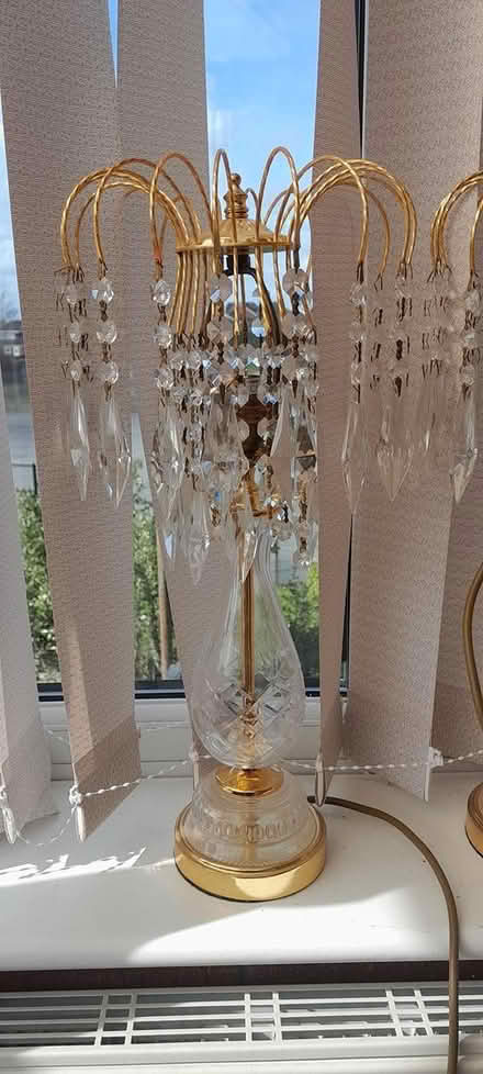 Photo of free Two crystal drop lamps (ST6) #2