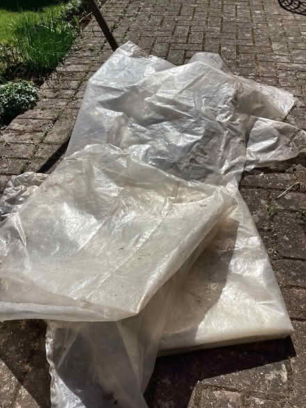Photo of free Three Large plastic sheets (Woodford IG8) #1