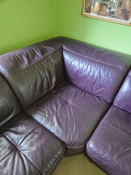 Photo of free Purple leather sofa (CT5) #4