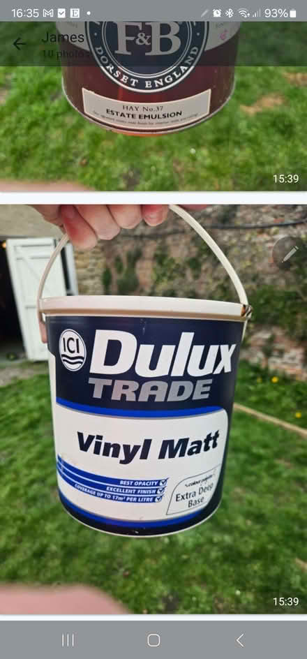 Photo of free Dulux trade vinyl matt 2.5L (Bishop Middleham DL17) #1