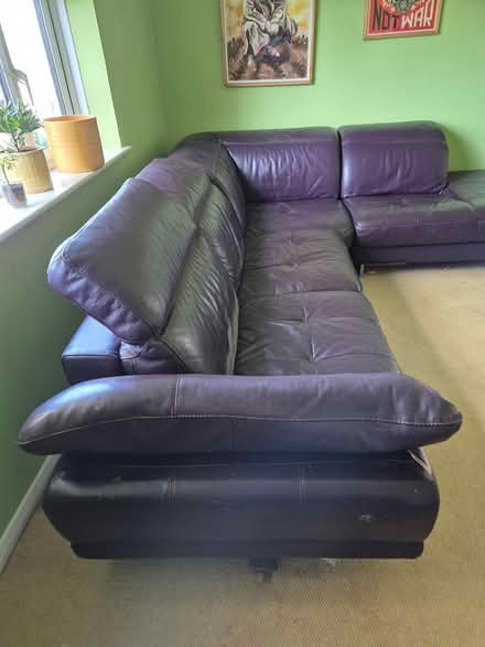 Photo of free Purple leather sofa (CT5) #3
