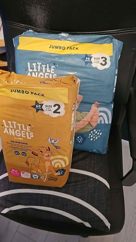 Photo of free Asda Little Angles Nappies, size 2 and Size 3. (NW9) #1