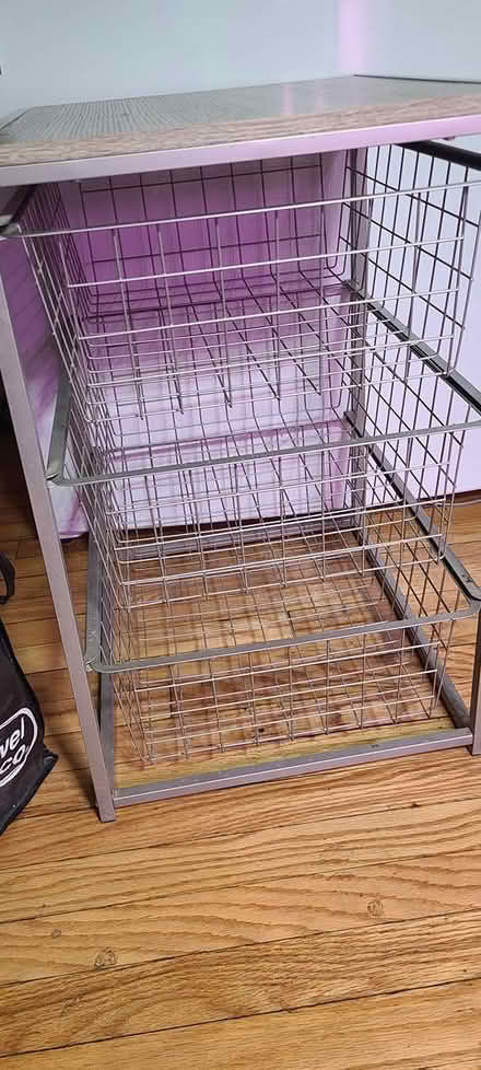 Photo of free Wire and faux wood shelving (South Evanston) #1