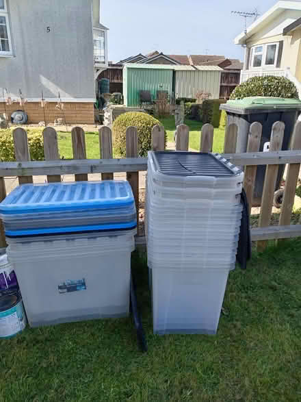 Photo of free Plastic tubs, storage x 14 (Littleport) #1