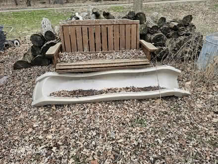 Photo of free Wood swingset (West Chicago) #1