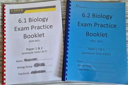 Photo of free Alevel Biology exam practice papers (Epsom KT19) #1