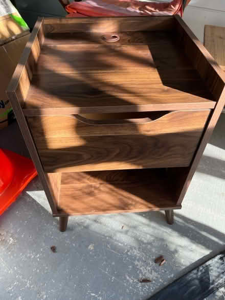 Photo of free brown night stand (Lawrence/ El Camino Real) #1