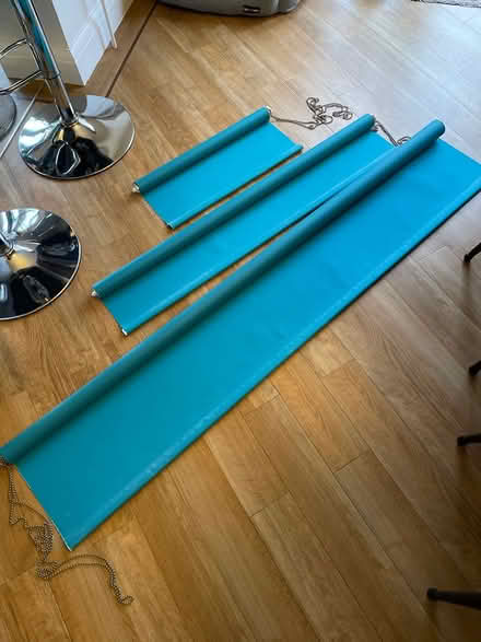 Photo of free Teal blackout blinds (Orpington, BR6) #1