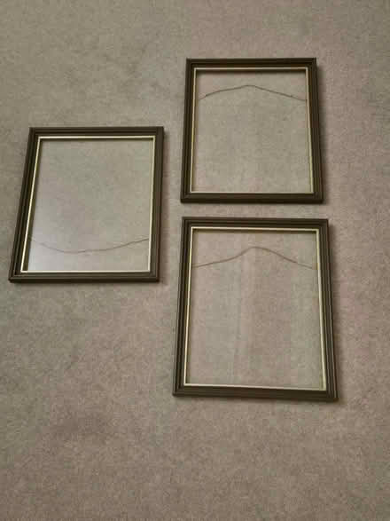Photo of free 3 Mahogany type wooden picture/photo frames (Romford RM1) #1