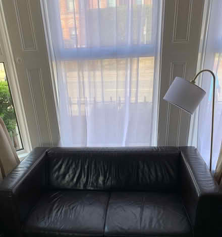 Photo of free 2 seater leather couch (D6W) #1