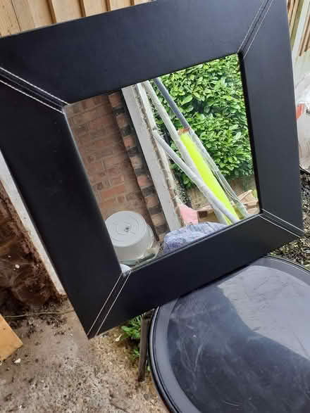Photo of free Brown leatherette mirror (Billericay CM11) #1