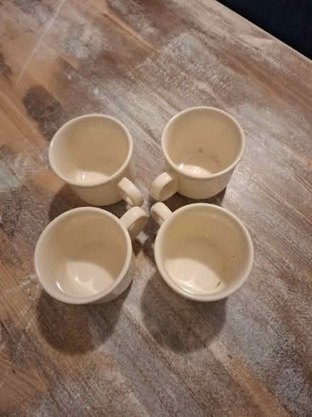 Photo of free Four white espresso cups (New Marston OX3) #1