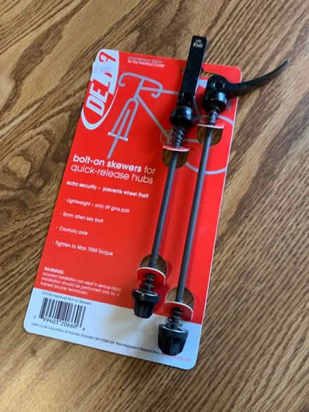 Photo of free Quick release wheel skewers (Spring Hill) #1