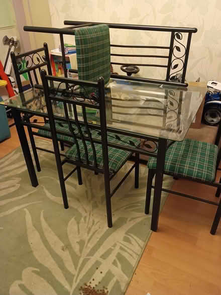 Photo of free dining table and 4 chairs (Swinton (M27)) #2