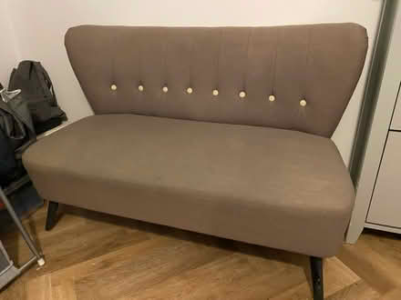 Photo of free Small grey sofa (Epsom KT18) #1