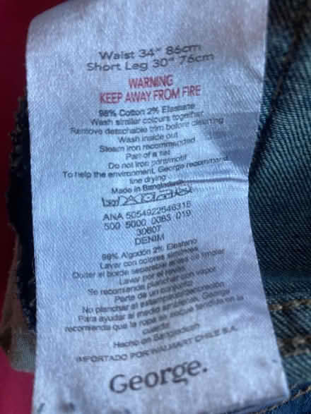 Photo of free Men's straight leg zipped jeans (Madeley TF7) #2