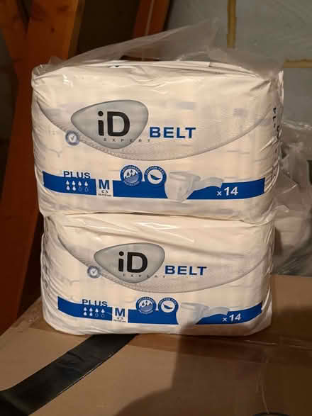 Photo of free 5 x Packs of iD Belt incontinence pads (Horkesley Heath CO4) #1