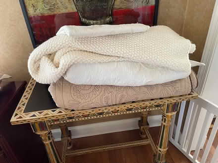 Photo of free Bed pillows blanket, bedspreads (Chevy Chase DC) #1