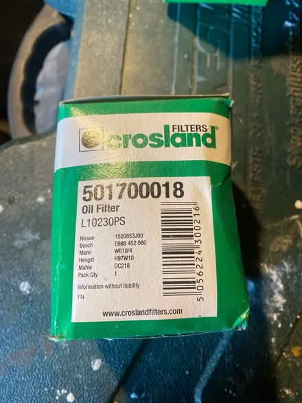 Photo of free Oil filter Nissan micra (Nottingham NG5) #1