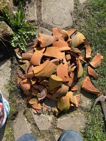 Photo of free Broken up flower pots. (Horton Bank BD7) #1
