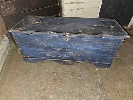 Photo of free Wooden upcycled trunk (LS26 rothwell) #1