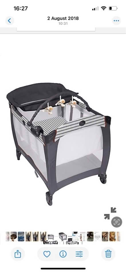 Photo of free Travel cot as new (UB7 9EF) #2
