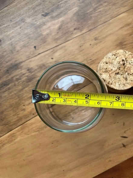 Photo of free small glass jar with cork lid (White Oaks area of San Carlos) #2