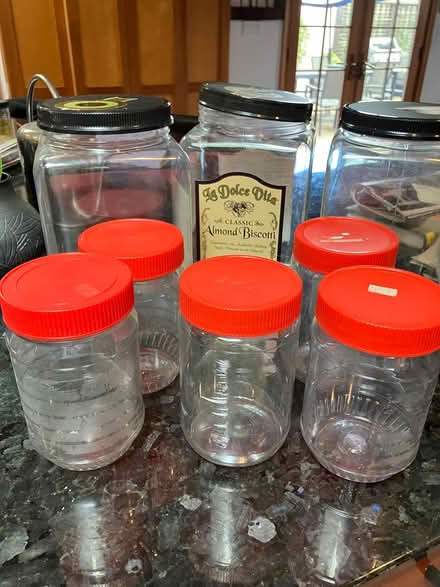 Photo of free clean empty plastic jars (White Oaks area of San Carlos) #2