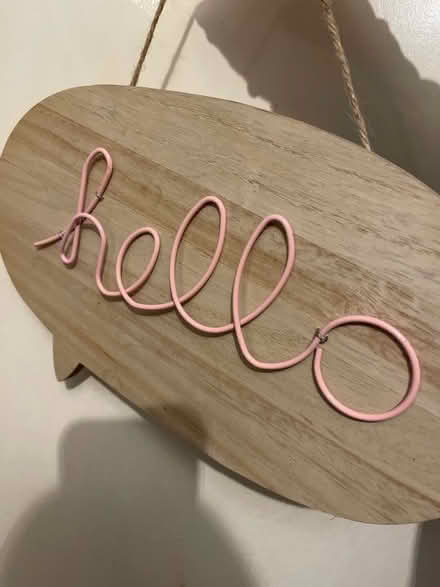 Photo of free “Hello” Door sign (Ribbleton PR1) #1