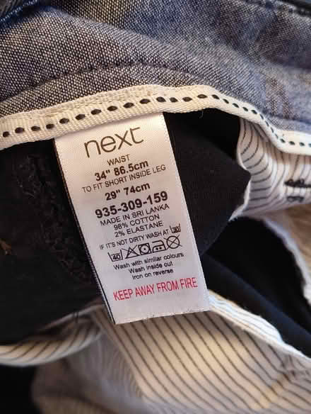 Photo of free Next brand, button fly chinos (Madeley TF7) #3