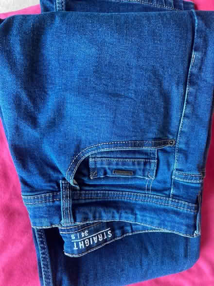 Photo of free Men's straight leg zipped jeans (Madeley TF7) #1