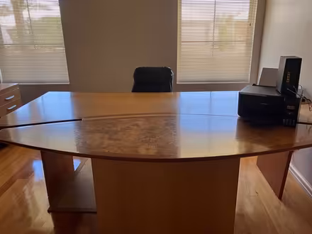 Photo of free Office desk with Walnut inlay (Glen Iris Bunbury) #1