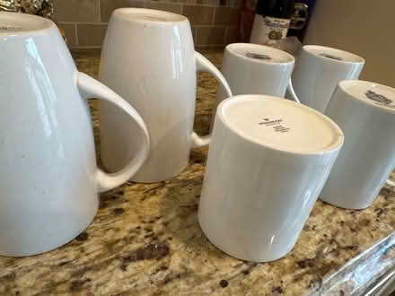 Photo of free 6 white mugs various sizes (S Bellmore) #2