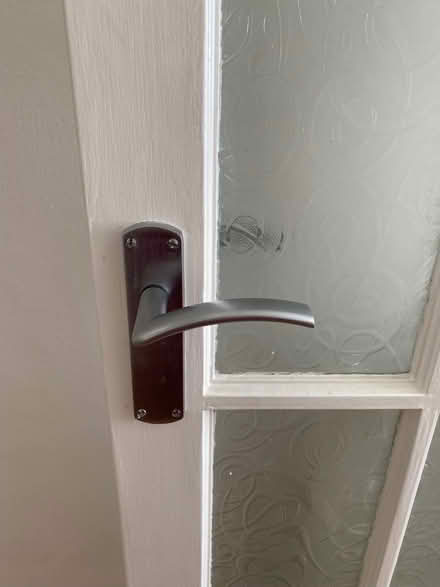 Photo of free White wooden door with glass panels (Fulham Palace Rd SW6) #2