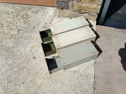 Photo of free 3 old metal filing drawers (Brookhouse LA2) #2