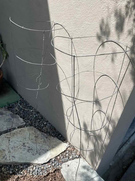 Photo of free 2 tomato cages (3' tall) (North Berkeley hills) #1