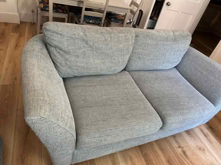 Photo of free Light blue 3 seater sofa (Surbiton KT6) #1
