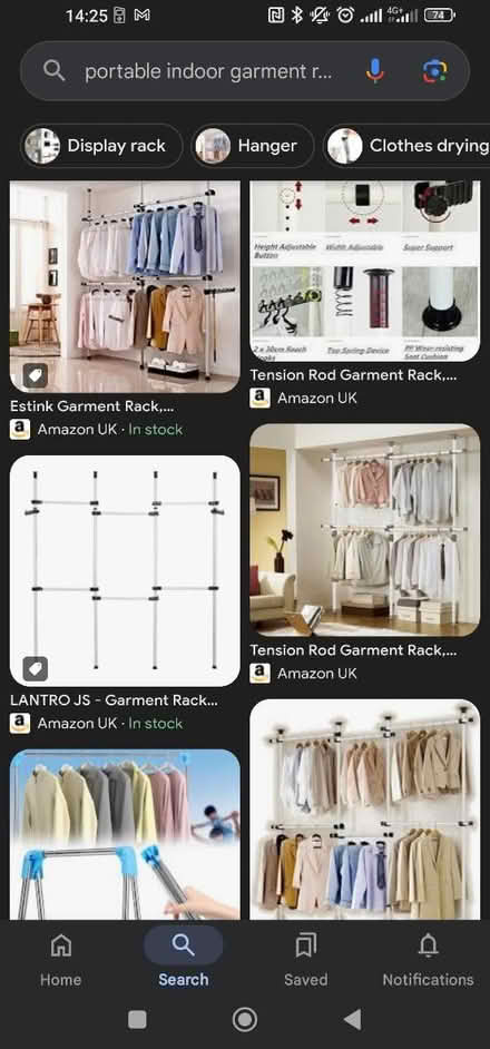 Photo of free Portable indoor garment rack tools (CB4) #2