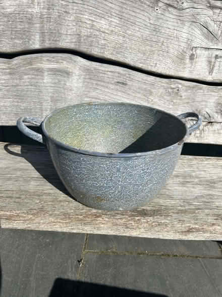 Photo of free Large pale blue pot (Ferndown) #1