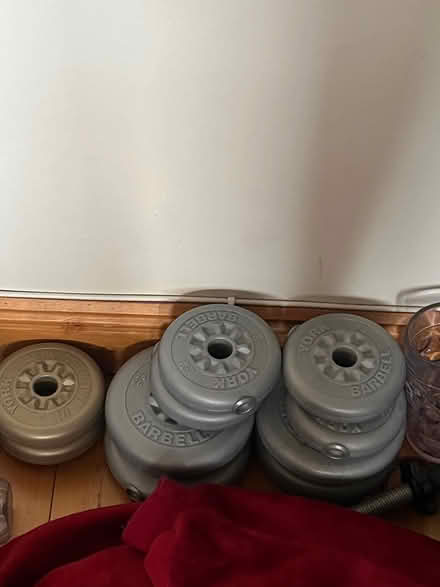 Photo of free Weights & bench & Stretch bench (Kilmacud Road Dublin. Near M50) #1
