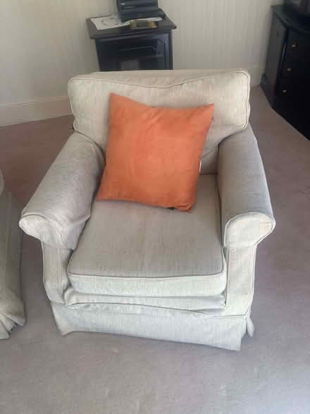 Photo of free 3 piece suite and upholstered upright chair (Belmont SL6) #4