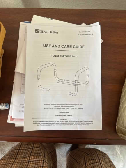 Photo of free Glacier bay toilet rail (Cupertino) #1
