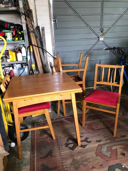 Photo of free Extending table & 4 chairs (Packsaddle BA11) #1