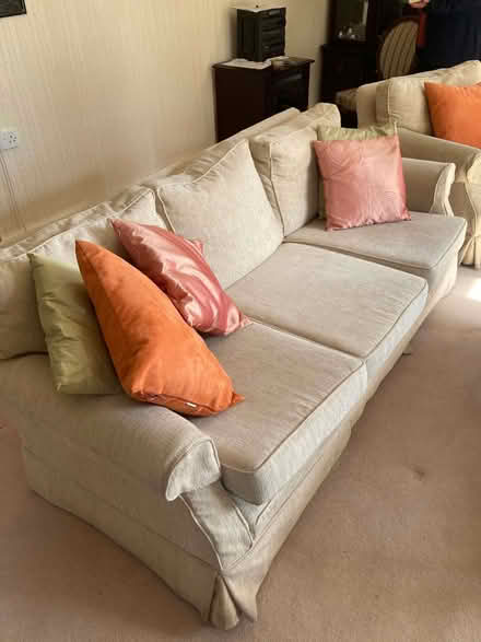 Photo of free 3 piece suite and upholstered upright chair (Belmont SL6) #2