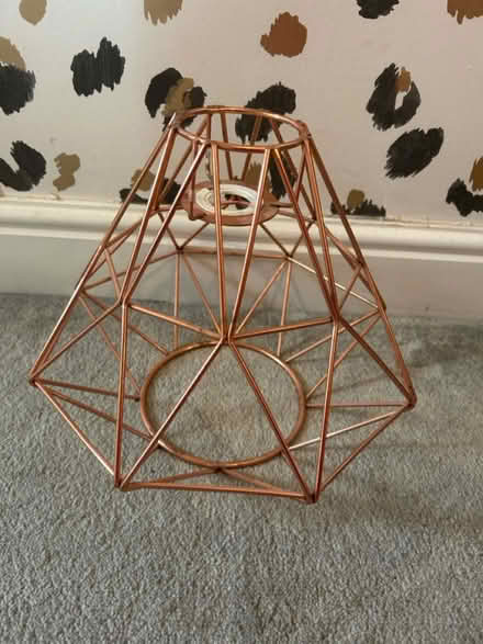 Photo of free Rose gold lamp shade (Worcester) #1