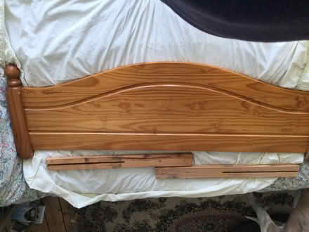 Photo of free Double Bed Pine Headboard (Prestbury GL52) #1