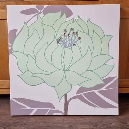Photo of free Flower with Jewel Anther Wall Art Canvas Print (Stainton CA11) #1